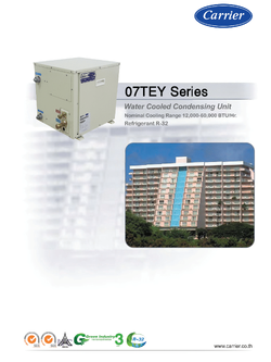 เครื่องปรับอากาศ CARRIER VRF แบบตั้งแขวน FLOOR & CEILING / WATER COOLED รุ่น 07TEY012R100/42VLY004X-10SR (FIX SPEED)