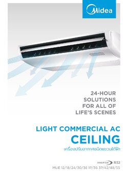 แอร์ MIDEA แบบแขวนใต้ฝ้า ขนาด 14,000 BTU รุ่น MUE-12CRDN8-Q/MOX331-12CRFN-Q (INVERTER)