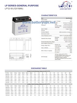 12V 18AH LEOCH (LP)