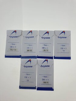 เข็มจักรเย็บผ้าอุตสาหกรรม จำนวน 10 เล่ม เข็ม DB เป็น เข็มเย็บสำหรับจักรอุตสาหกรรมและเย็บผ้ายืดได้ดี ทั่วไป