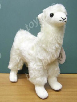อัลปาก้า (Alpaca) สีเหลืองอ่อน ขนาด 6 นิ้ว