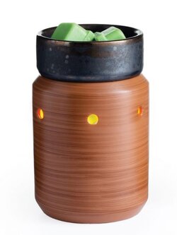 MIDSIZE ILUMINATION FRANGRANCE WARMMER Pewter Walnut