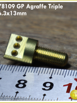 78109 GP Agraffe Triple 6.3x13mm