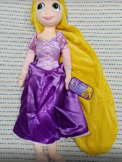 ตุ๊กตา เจ้าหญิงราพันเซล (Princess Rapunzel) ชุดซาตินสีม่วง สวย น่ารักมาก สูง 20 นิ้ว