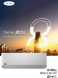เครื่องปรับอากาศ CARRIER VRF แบบติดผนัง XCT8 – FANCOIL UNIT HIGH WALL รุ่น 40VK007S-8S-TST