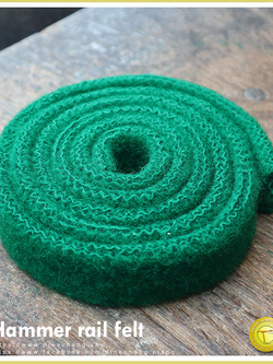 Hammer rail felt