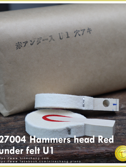 27004 Hammers head Red under felt U1