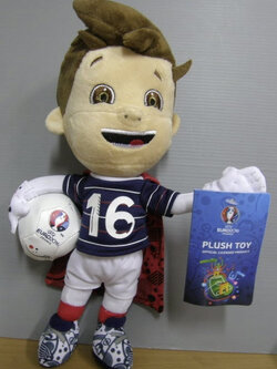 มาสคอต Super Victor ฟุตบอลยูโร 2016 ขนาด 10 นิ้ว