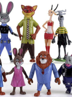 แอคชั่นฟิคเกอร์ ชุด 8 ตัว ขนาด 5.5 นิ้ว