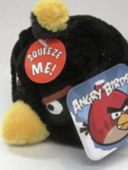 Angry birds สีดำ ขนาด 5 นิ้ว ร้องได้