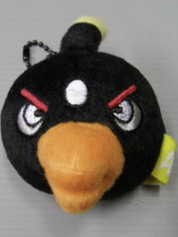 พวงกุญแจ Angry Birds นกสีดำ ขนาด 2.5 นิ้ว