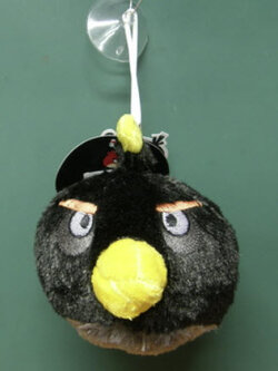 นก Angry Bird สีดำ ขนาด 4 นิ้ว ("ทย)