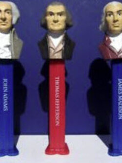 Pez ชุดใบหน้าของอดีตประธานาธิบดีสหรัฐอเมริกาครบชุด 5 ชิ้น (หายากมาก)