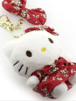 ที่ห้อยมือตุ๊กตาคิตตี้ชุดพิเศษ สีแดง โดย Pink House
