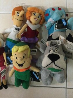 ตุ๊กตาครอบครัว Jetsons (มนุษย์ยุคจรวด) ชุด 6 ตัว (vintage - หายากมาก)