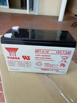 12v 7.2ah YUASA
