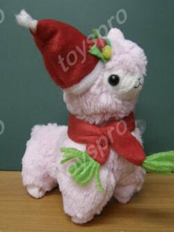 อัลปาก้า (Alpaca) ชุดแซนต้า ขนาด 6 นิ้ว