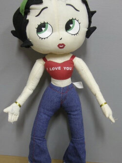 Betty Boop ชุดกางเกงยีน ขนาด 16 นิ้ว (มือสอง)