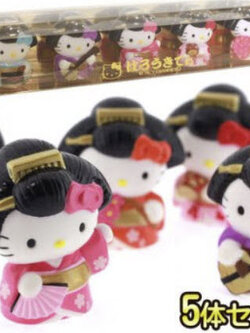 โมเดลคิตตี้แต่งชุดเกอิชา 5 ตัว