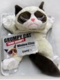 แมวหน้าบึ้ง ติดกระจก ขนาด 10 นิ้ว