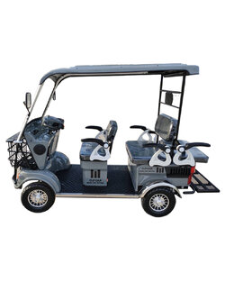 รถไฟฟ้า 4 ล้อ รุ่น M-01T 4-5 ที่นั่ง สีเทา