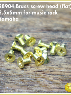 28904 Brass screw head 2.5x5mm (flat) for music rack Yamaha
