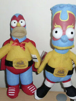 ชุดคู่โฮล์มเมอร์ (Holmer) และ บาร์ท (Bart) ชุดนักมวยปล้ำ ขนาด 9-10 นิ้ว (หายาก)