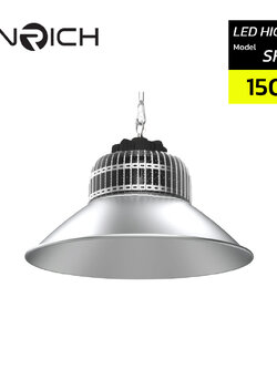 โคมไฮเบย์ LED 150W ENRICH รุ่น SHARK พร้อมฝาชี Reflector 120 องศา