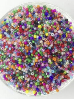 เม็ดบีด 2 ม.ม. คละสี / 1,000 เม็ด