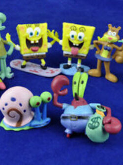 โมเดล Spongebob ชุด 8 ตัว