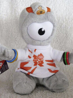 มาสคอต Wenlock แบบ D ขนาด 6 นิ้ว