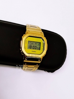 G-SHOCK CUSTOM รุ่น DW-5600 กรอบสายเหล็กสีทอง
