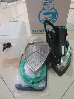 เตารีดไอน้ำSilverStar พร้อม!!หน้ากากเตารีด ES-94AL (หน้าใหญ่)