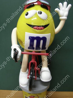 M&M แชมป์จักรยาน สีเหลืองสดใส