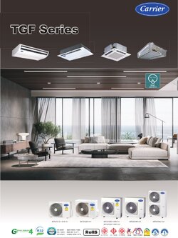 แอร์ CARRIER แบบหนึ่งทิศทาง ขนาด 36,100 BTU รุ่น 40BGF0361UP/38TGF0361A1 (FIXED SPEED)(40BGF SERIES)