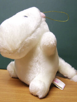 Moomin สีเหลืองอ่อน ขนนิ่ม ขนาด 6 นิ้ว (มือสอง)