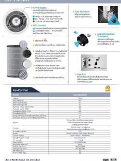 เครื่องฟอกอากาศ GREE รุ่น GCF350ASWI (SHING SERIES)