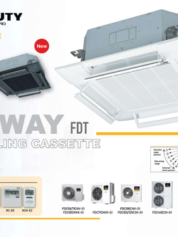 แอร์ MITSUBISHI HEAVY DUTY แบบสี่ทิศทาง ขนาด 36,557 BTU รุ่น FDT100CSV-S1-WL/FDC100CSV-S1 (FIXED SPEED)(FDT SERIES)