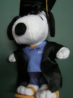 สนูปปี้ชุดปริญญา ขนาด 10 นิ้ว (สินค้ามือสอง)