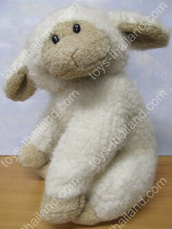 แกะขนปุย ขนาดสูง 12 นิ้ว (มือสอง)