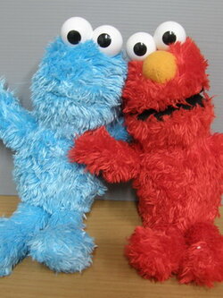 แพ็คคู่ Elmo + Cookies พูด-ขยับปากได้ ขนาด 10 นิ้ว