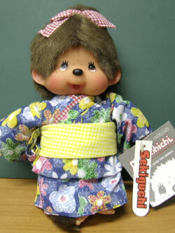 มอนชิชิ (Monchhichi) ชุดกิโมโน ขนาด 8 นิ้ว