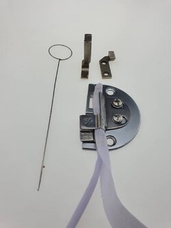 ซองกลับไส้ไก่จักรเย็บผ้าอุตสาหกรรมสำหรับทำสายกุ๊น เย็บไส้ไก้เสร็จโดยไม่ต้องมากลับในภายหลัง