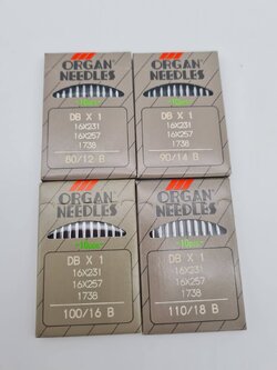 เข็มเย็บผ้า Organ แท้สำหรับจักรอุตสาหกรรมเข็มเดี่ยว DBx1 Made in Japan 1 ห่อมี 10 เล่ม Organ needles