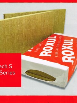 Rockwool Slab หรือ ฉนวนใยหินชนิดแผ่น (รุ่น Prorox SL) ตัวอย่าง 5*5 cm