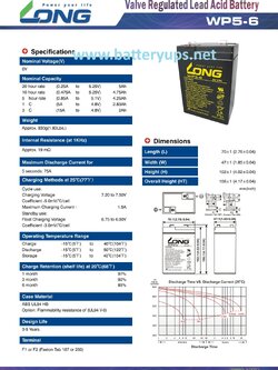 6V 5AH LONG