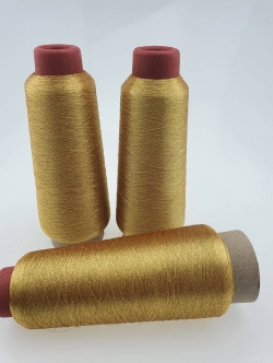 ดิ้นกลมสำหรับจักรปักคอมพิวเตอร์ สีทองขนาด 125 กรัม ความ ยาว 3000เมตร เส้นเหนียวไม่ขาดง่ายปักงานต่อเนื่องได้ยาว