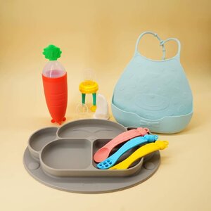จาน ชาม ช้อน ถ้วย อุปกรณ์ป้อนอาหาร แก้วหัดดื่ม ขวดน้ำ ซิลิโคนกันเปื้อน กระติกน้ำ แก้วเก็บความเย็น