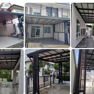 เสาระแนงเหล็กลายระแนง โทร 090-8944938 ประตูรั้วบ้านสแตนเลส โครงหลังคา ต่อเติมครัวหลังบ้าน ช่างบิ้วอิน หลังคากัน