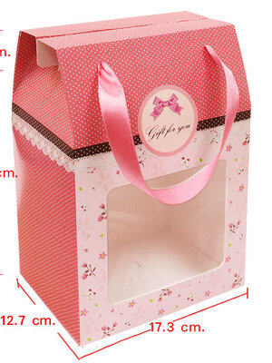 BK41W-001 กล่องคุกกี้-กล่องหูหิ้ว 9 นิ้ว (20 กล่อง)